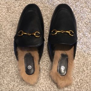 Fur slides (Princetown style) size 6